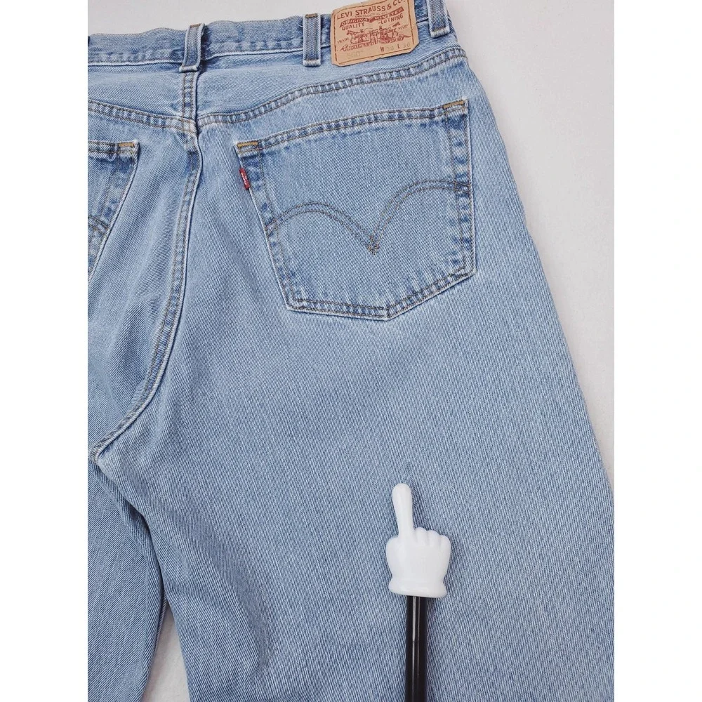 Levis 560 Jeans Mens 38x30 Blue Light Wash Comfort Fit Relaxed Tapered Denim Y2K